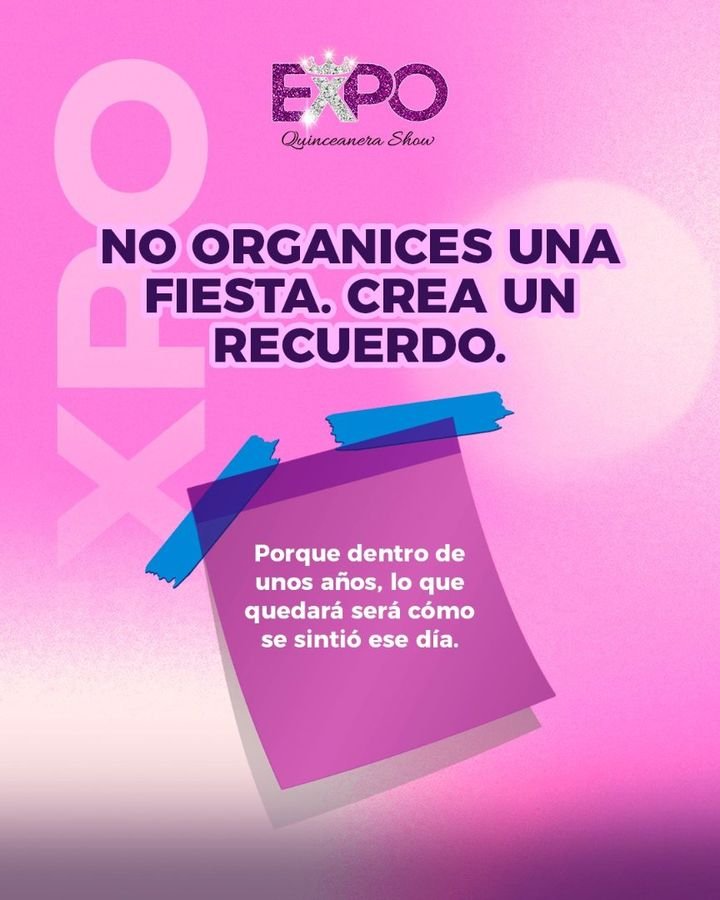 Publicación: no organices una fiesta, crea un recuerdo
